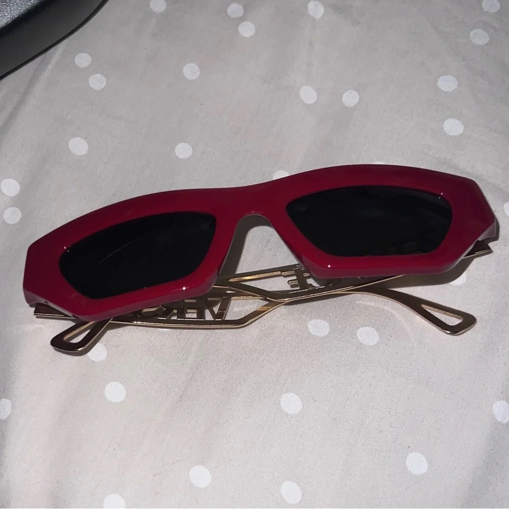 Versace Red Sunglasses VE4432U – Bold Designer Shades - Picture 15 of 16